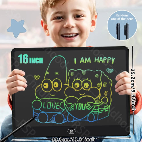 11/13/16 Inch LCD Drawing tablet Writing Board Kids Doodle Painting