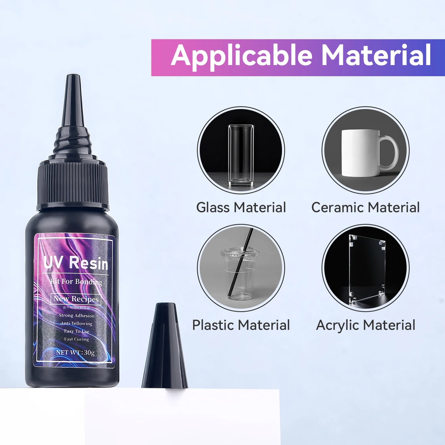 20g/30g/50g UV Epoxy Resin Glue DIY Jewelry Making High Transparency