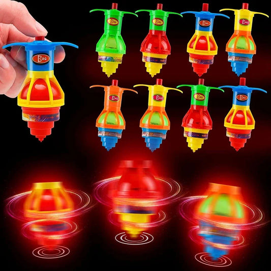10-20PC Glow Rotating Gyro Kid Toys Birthday Party Favor Gifts
