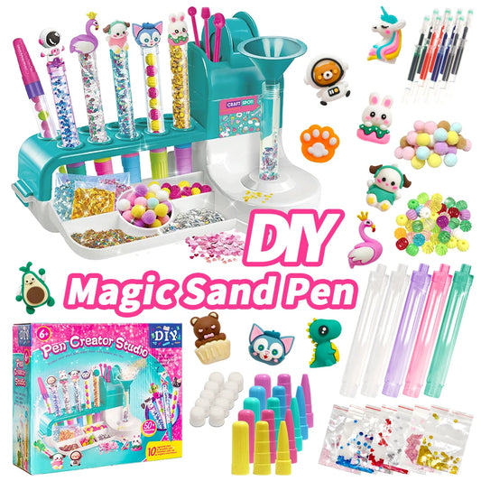 New Magic Sand Pen DIY Craft Set for Kids | STEM Educational Toy &