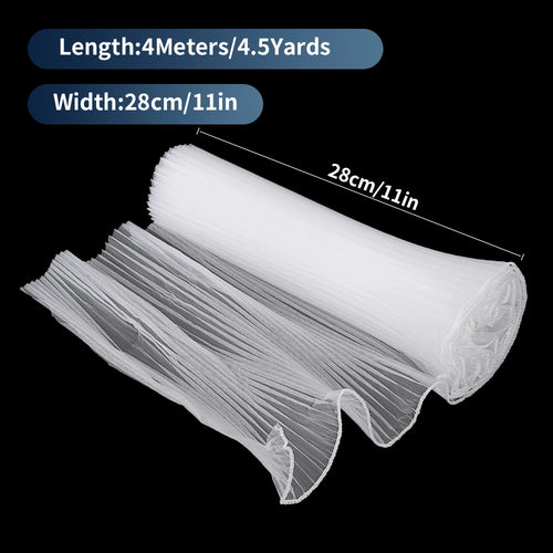 White Floral Packaging for Bouquets  Including Decorative Mesh