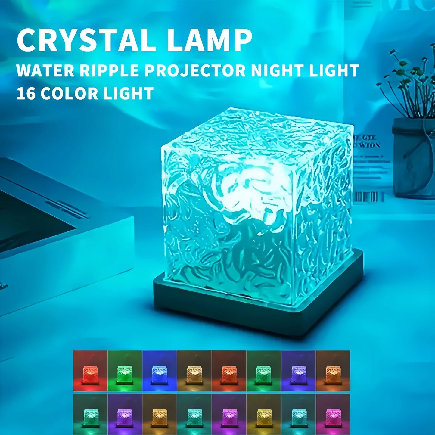 16Colors Ocean Wave Aurora Projector Light Touch LED Night Light