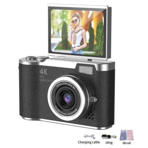 4K Digital Camera Beauty Filters 48MP HD Student CCD Camera CMOS Anti