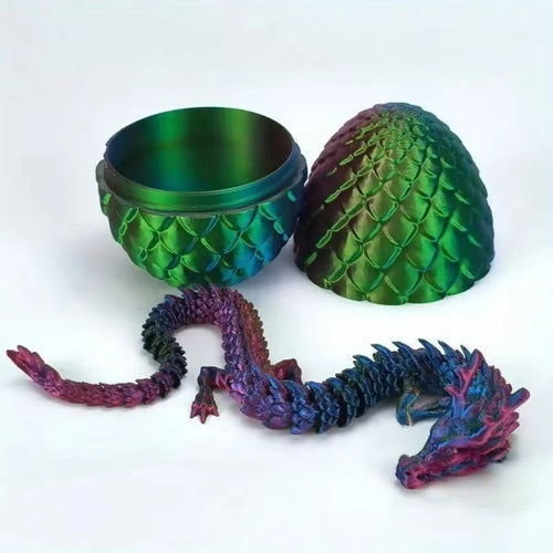 3D Mini Chinese Dragon Surprise Egg Movable Joint Tabletop Decoration