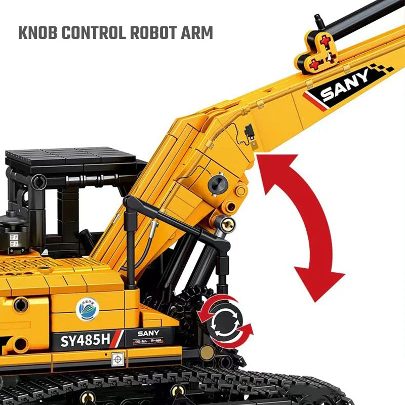 SEMBO BLOCK 1022pcs Excavator Models Building Blocks MOC City