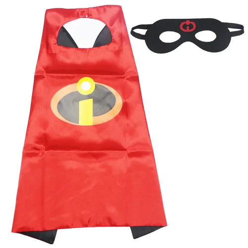 Disney Marvel Masquerade Mask Cape Cloak Anime Spider Man Batman Cloak
