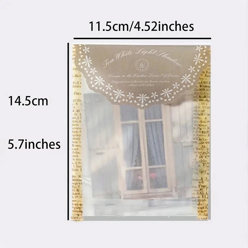 10 Pcs Laser Hollow Doors Windows Stickers Junk Journal Planner