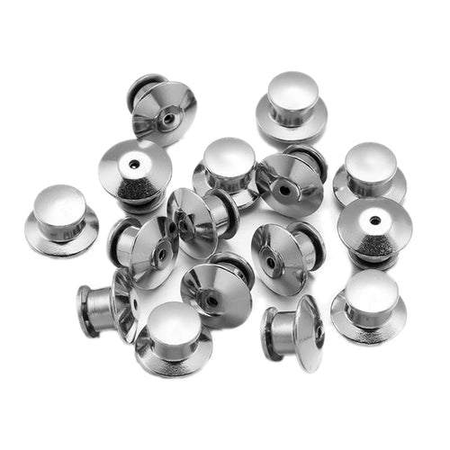 10/30/50pcs Safety Brooch Lock Metal Pins Back Keeper Caps Clasps For