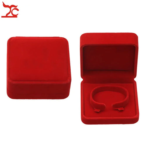 Quality Wedding Jewelry Storage Case Amazing Red Velvet Ring Earrings