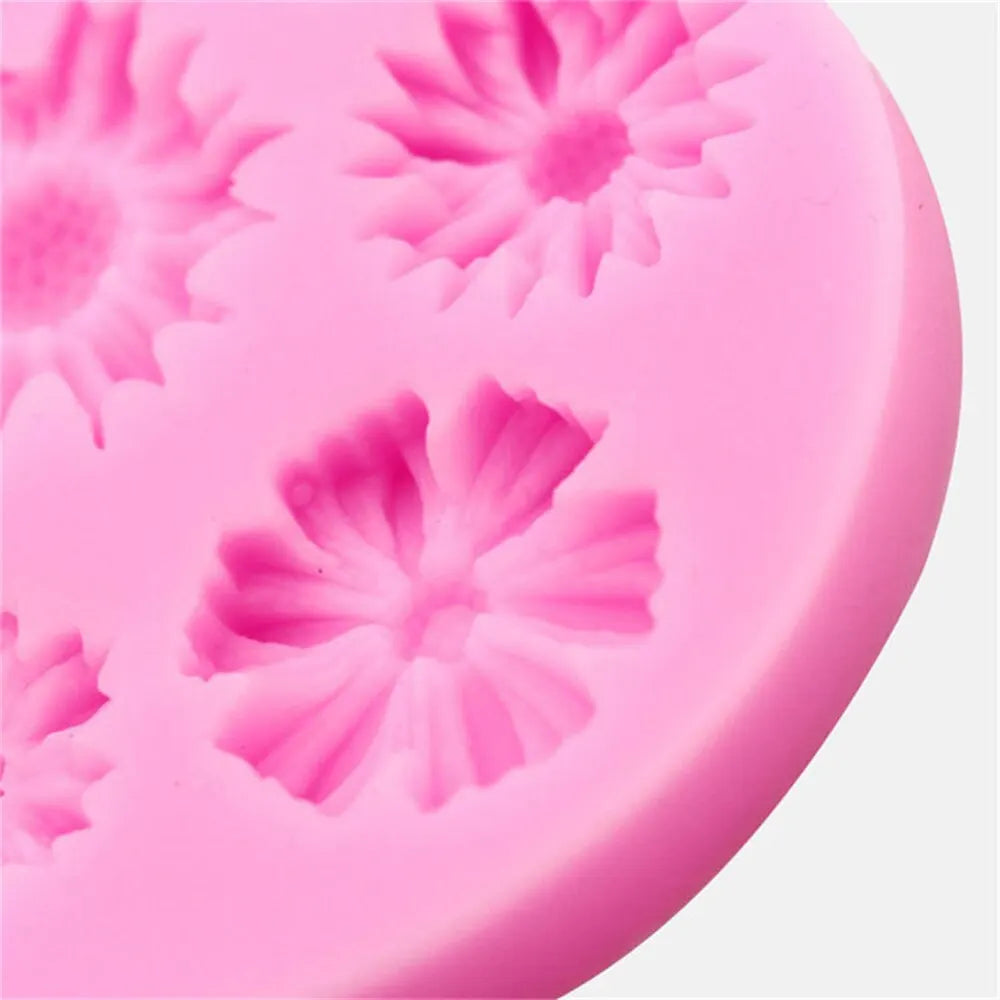 3D Flower Silicone Molds Fondant Craft Cake Candy Chocolate Sugarcraft