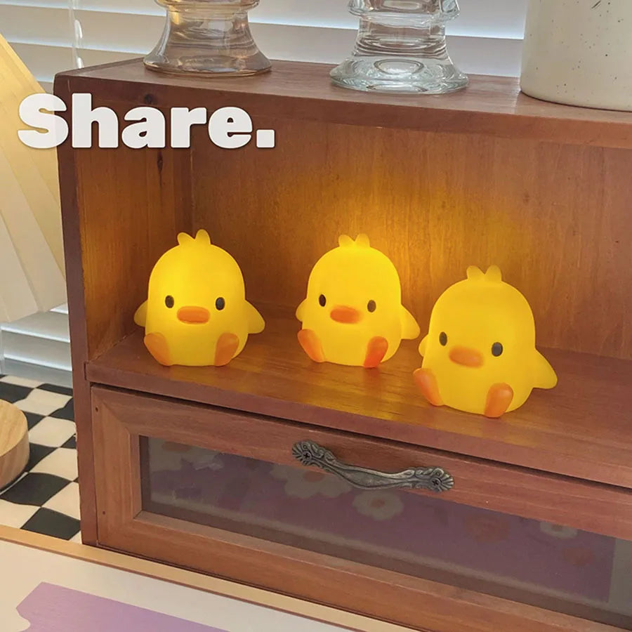 Duck Night Light Bedroom Decoration Cute Cartoon Animal Night Light