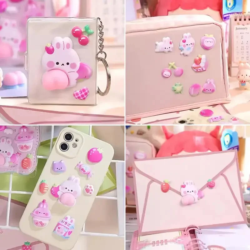 Cute Bunny Stereo Foam Stickers  Self-Adhesive Stickers for