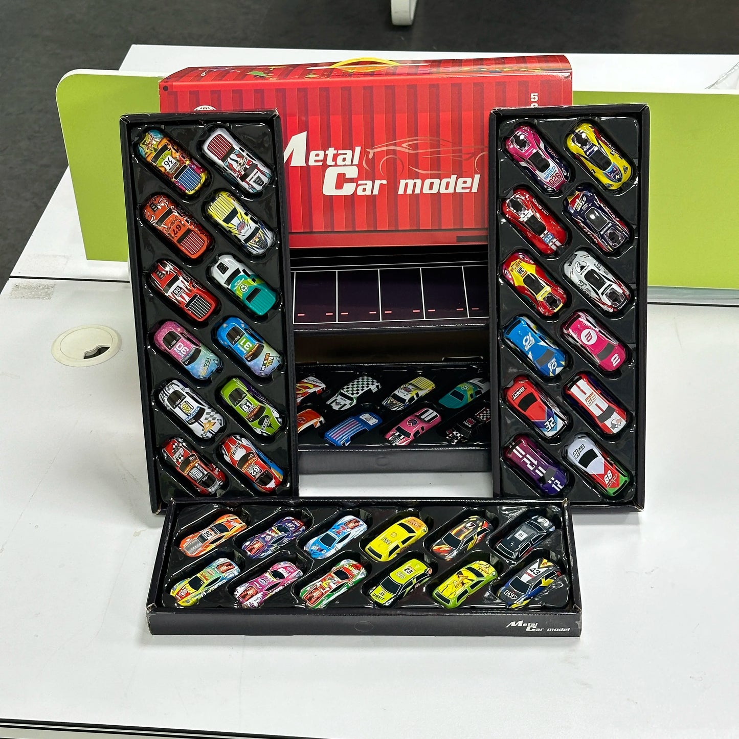 10-48 Pieces Mini Car Set Inertia Pull Back Cars for Boys Plastic