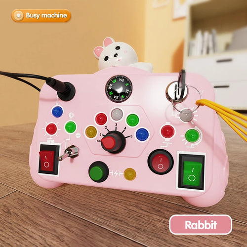 Children's Puzzle Busy Board Early Education Toys Buttons Switches