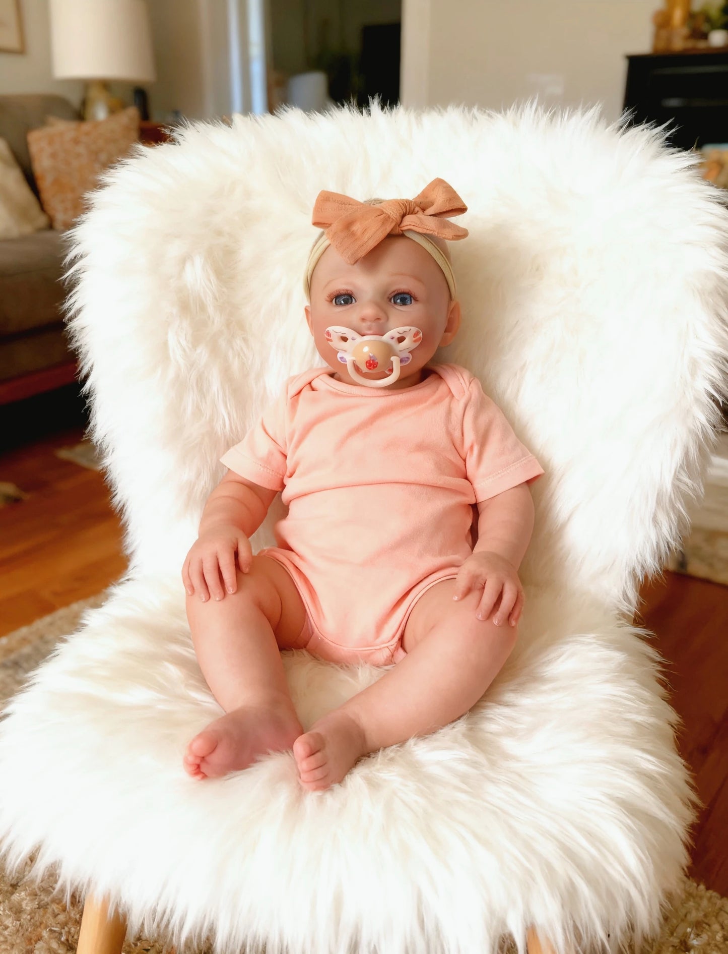 NPK 18inch Reborn Baby Doll Meadow Soft Body 100% handmade 3D Skin