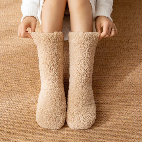 Thickened Thermal Socks Women Winter Warm Home Soft Thickened Plus