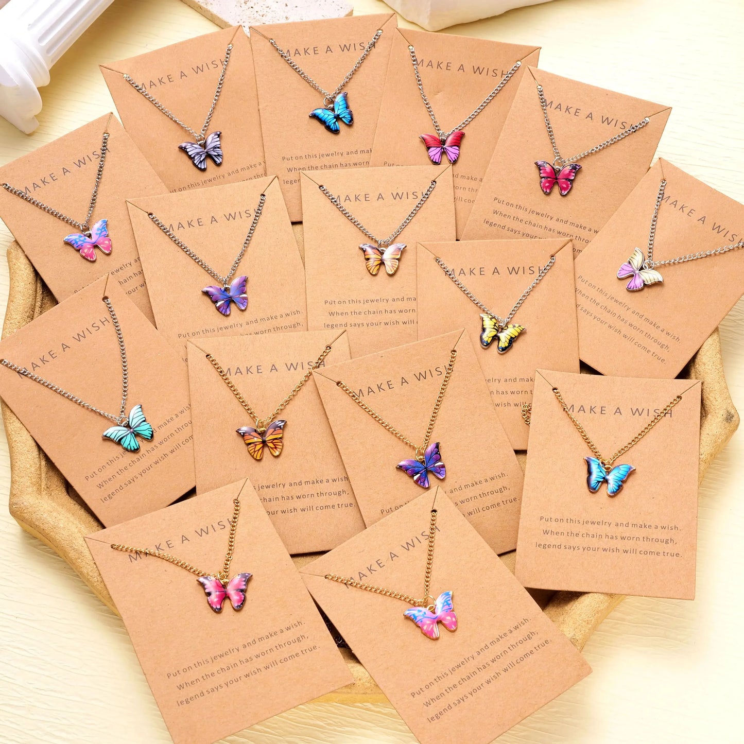 5Pcs/Set Fashion Vintage Style Women Necklace Set New Butterfly
