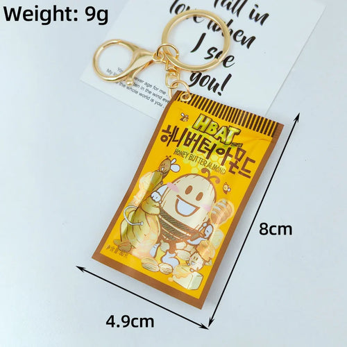 Simulation Instant Noodles Keychain On The Phone Mini Snacks Pendant