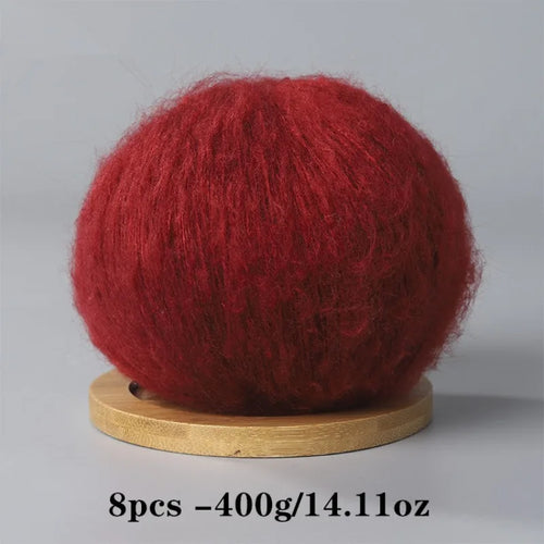 8pcs 400g Mohair Yarn For Crocheting And Knitting DIY Pet Toys  DIY