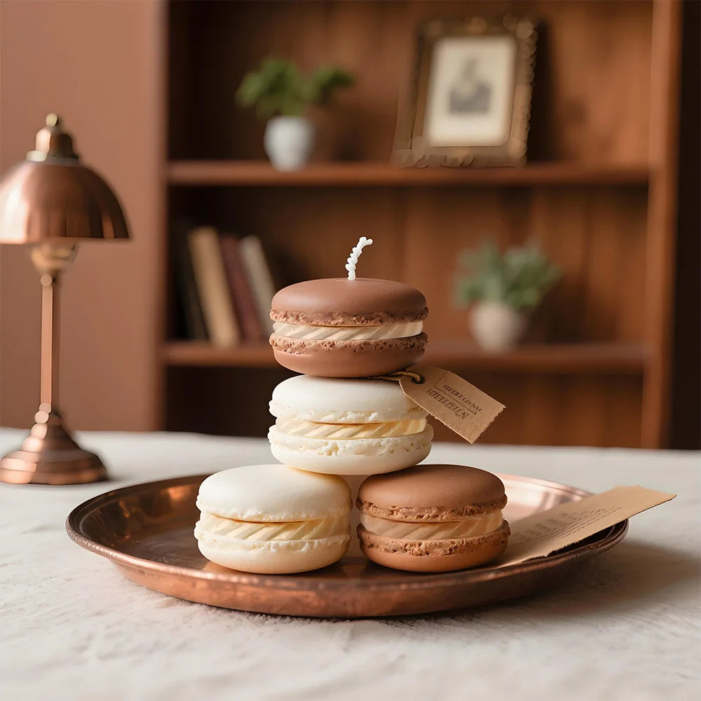Macaron 3D Silicon Mold for Candle Soap Making Fondant Cake Molds