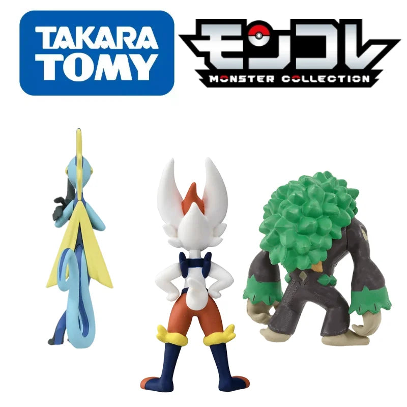 Original TOMY Pokemon Figures Sword Shield Collection  Rillaboom