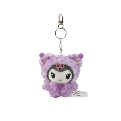 Sanrio Leopard Print Bear Series Cartoon Hello Kitty Keychain Pendant