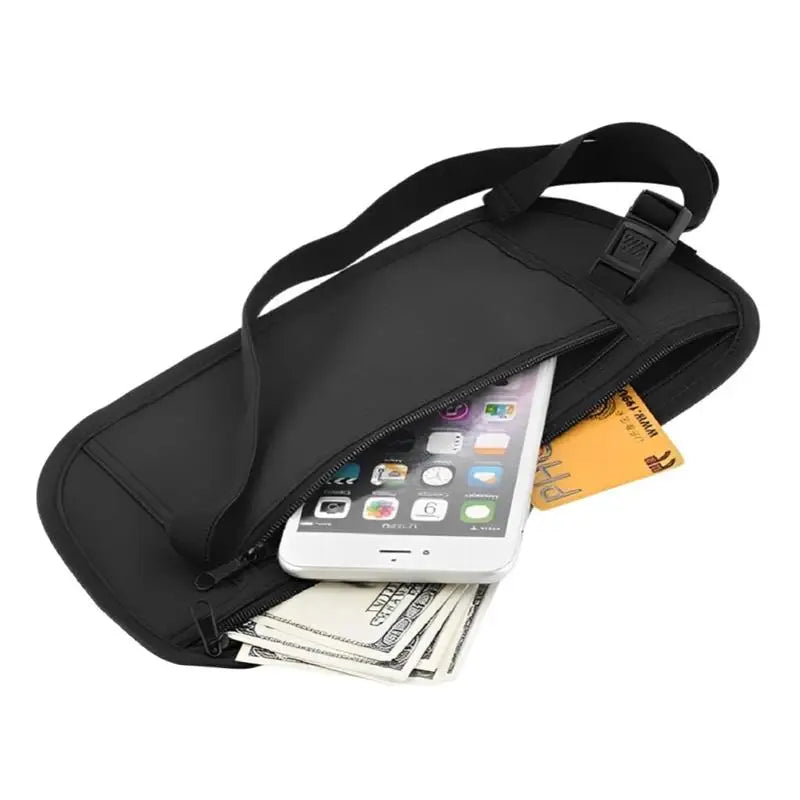 Sport Running Wais Bag Invisible Travel Waist Packs Pouch For Passport