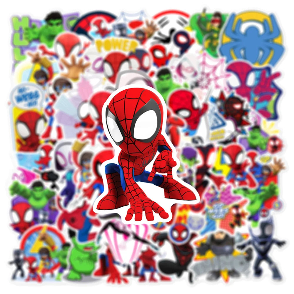 10/30/50PCS Disney Spider Man Amazing Friends Sticker DIY Guitar