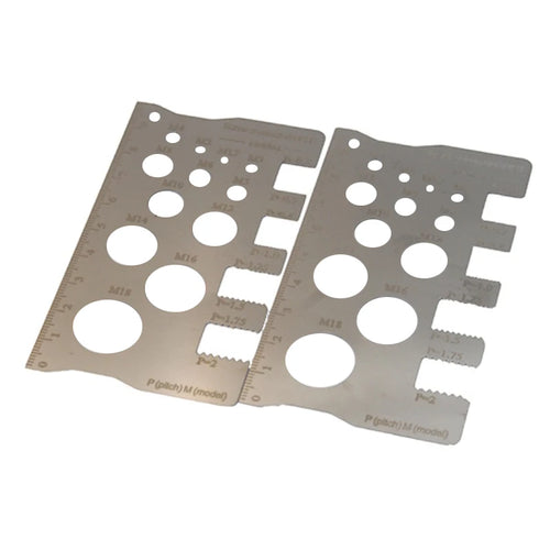 Thread Pitch Gauge Measurement Ruler High Accuracy Stainless steel for