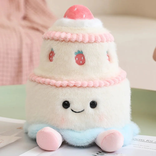 New Cartoon Egg Stuffed Toy Expression Food Bread Toast Series