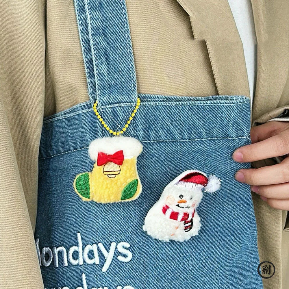 5 Pcs Christmas Surprise Blind Bag Doll Pendant Brooch Decorative Pin