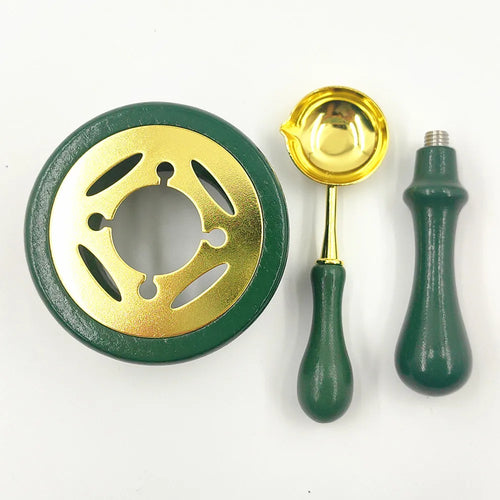 2/3pcs Wax Seal Set Wood Wax Melting Lacquer Furnace With