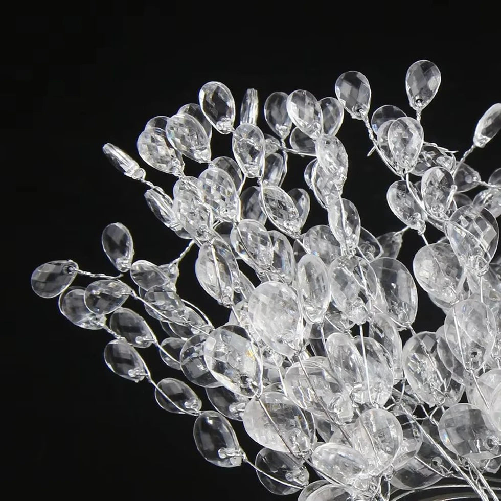 Artificial White Crystal Acrylic Water Droplet Handmade Wedding Bridal