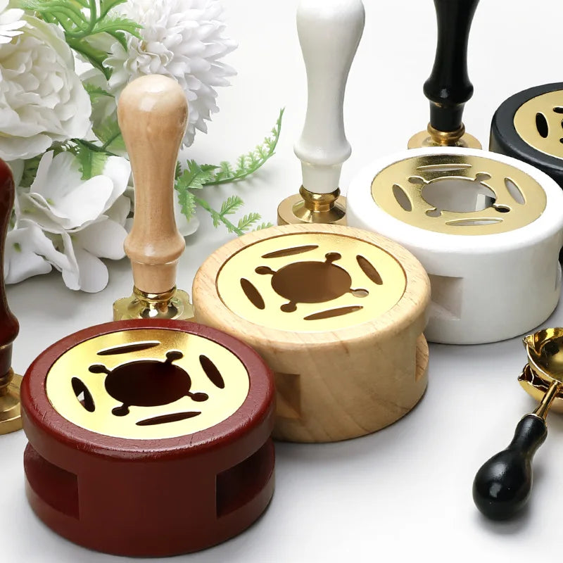 2/3pcs Wax Seal Set Wood Wax Melting Lacquer Furnace With