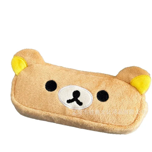 Kawaii Rilakkuma Pencil Cases For Kids Girls Cute Cartoon Bear Pencil