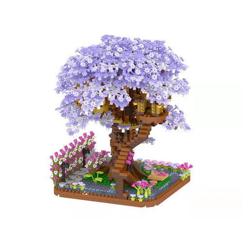 Mini Sakura Tree Building Blocks Set Diy Cherry Blossom Bricks with