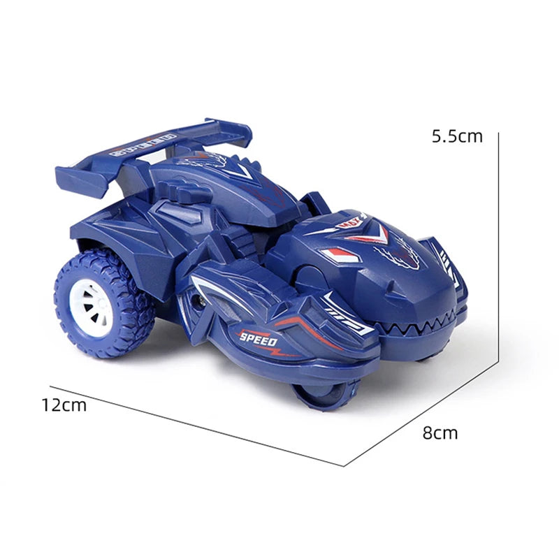 2 IN 1 Dinosaur Deformation Car Model Toy For Boys One Step Action