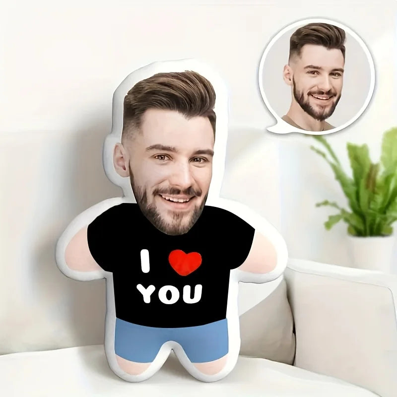 Newly designed personalized photo pillow with face and body design,