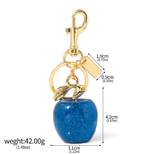 Fashion Delicious Red Cherry Keychain Summer Fruits Cherries Pendant