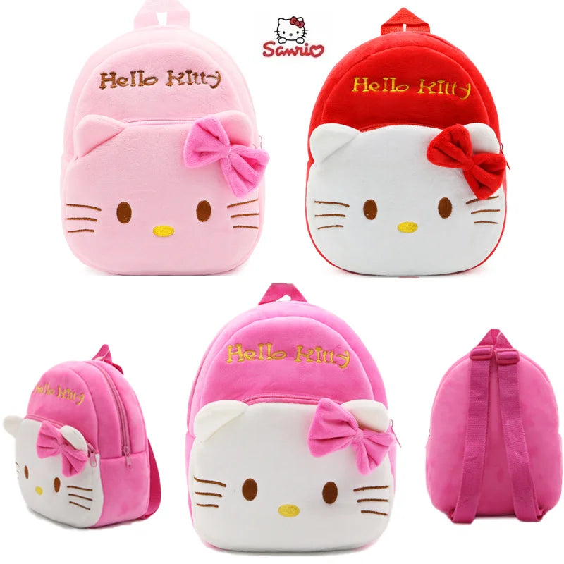 Hello Kitty Anime Cute Backpack Cartoon Plush Backpack Kindergarten