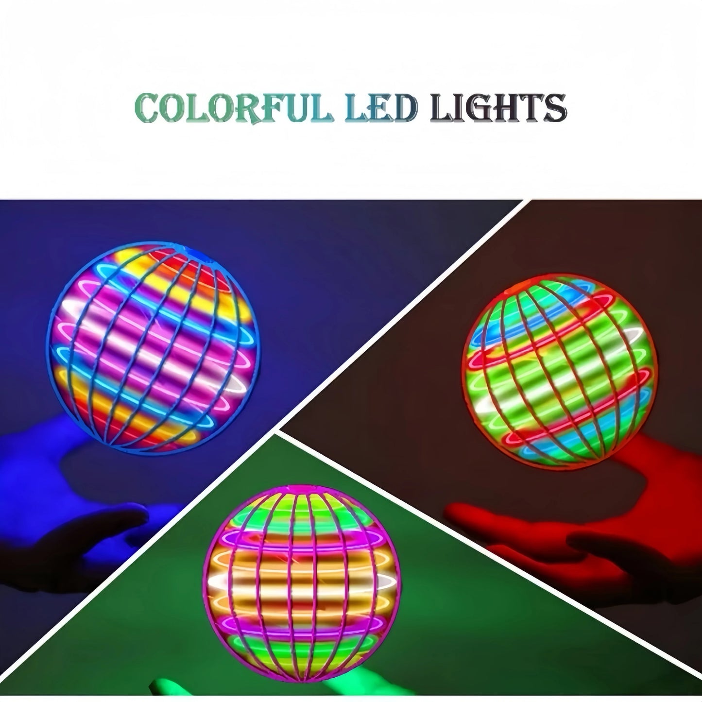 Flying Ball Boomerang Flyorb Magic With LED Lights Drone Hover Ball