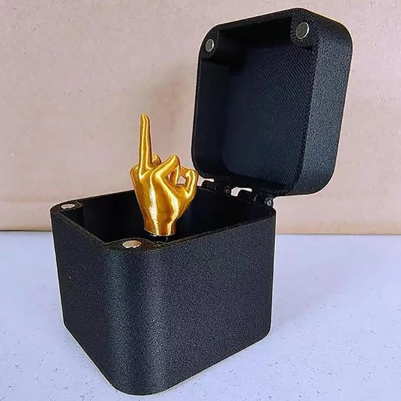 Interesting Prank Gift Middle Finger In Box Box Funny Creative Gifts
