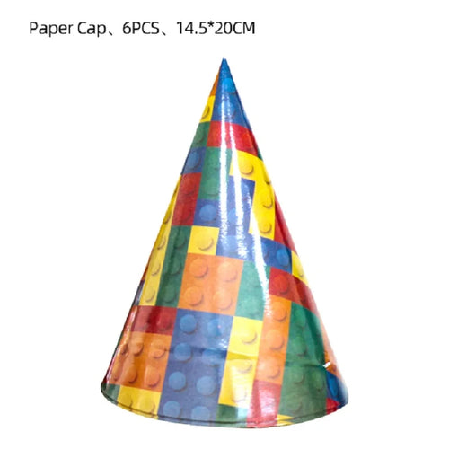 Building Blocks Theme Party Decor Supplies Disposable Tableware Cup