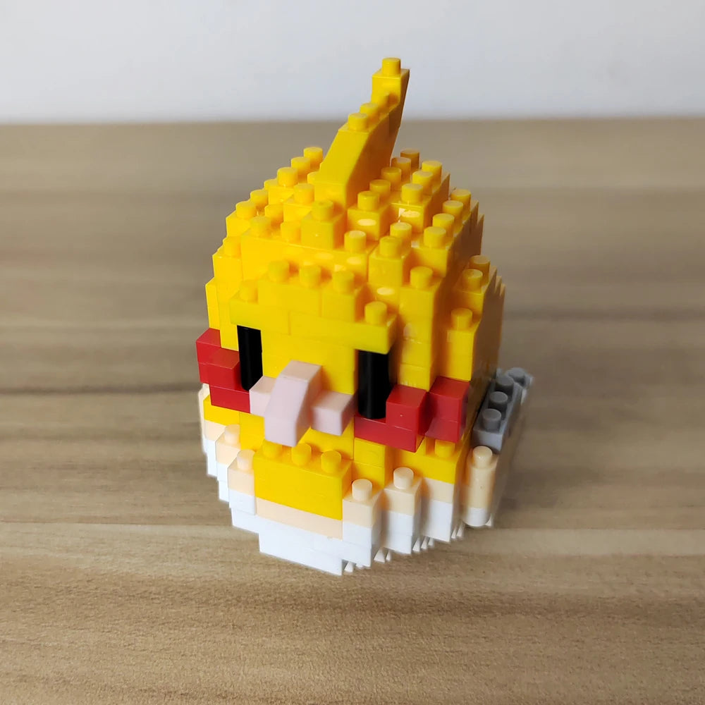 Parrot and Little Bird Building Blocks Toy:Adorable Design,, Visually