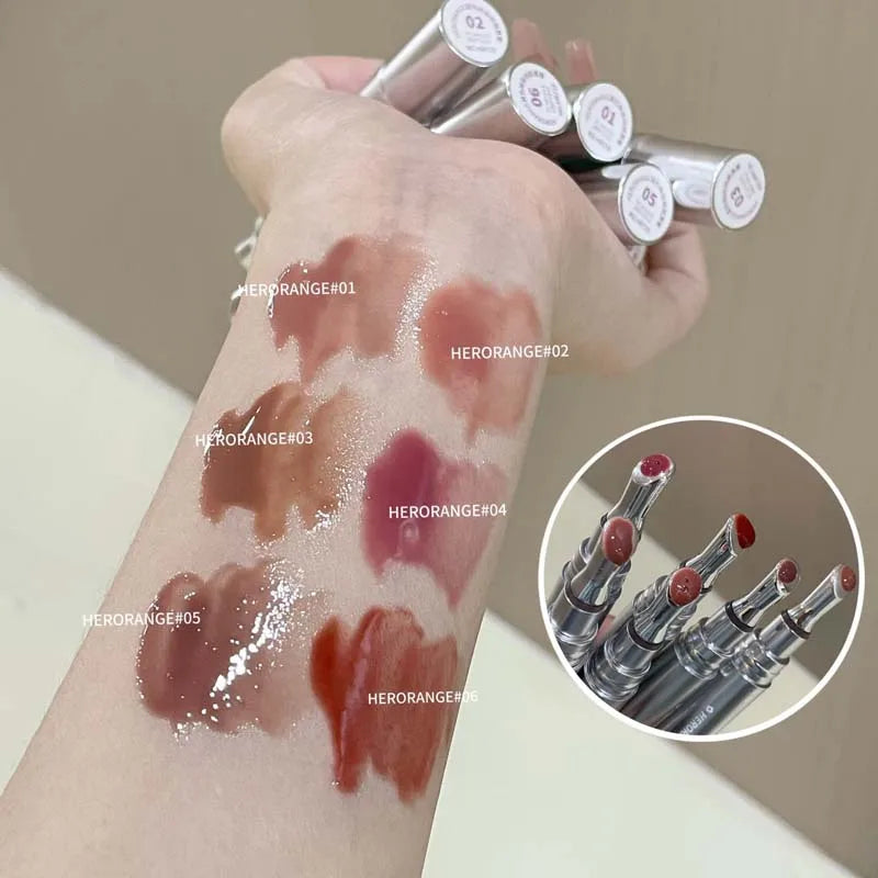 HERORANGE Mirror-like Lip Gloss, Long-Lasting Moisturizing Lip Gloss,