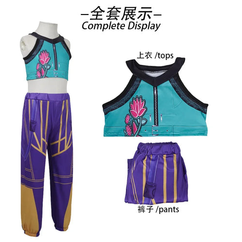 Halloween Huntrix KPop Mira Zoey Rumi Cosplay Costumes Sets for