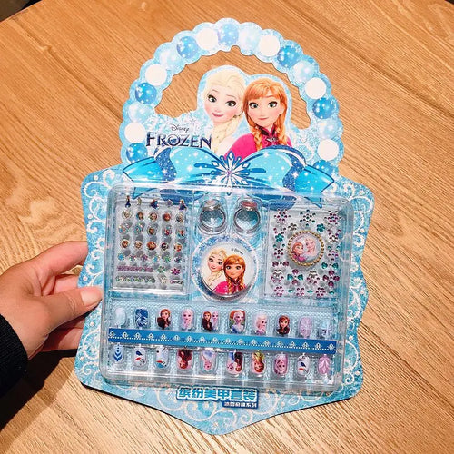 Disney Children's Nail Sticker Set Elsa Princess Dress Up Cute Kawaii
