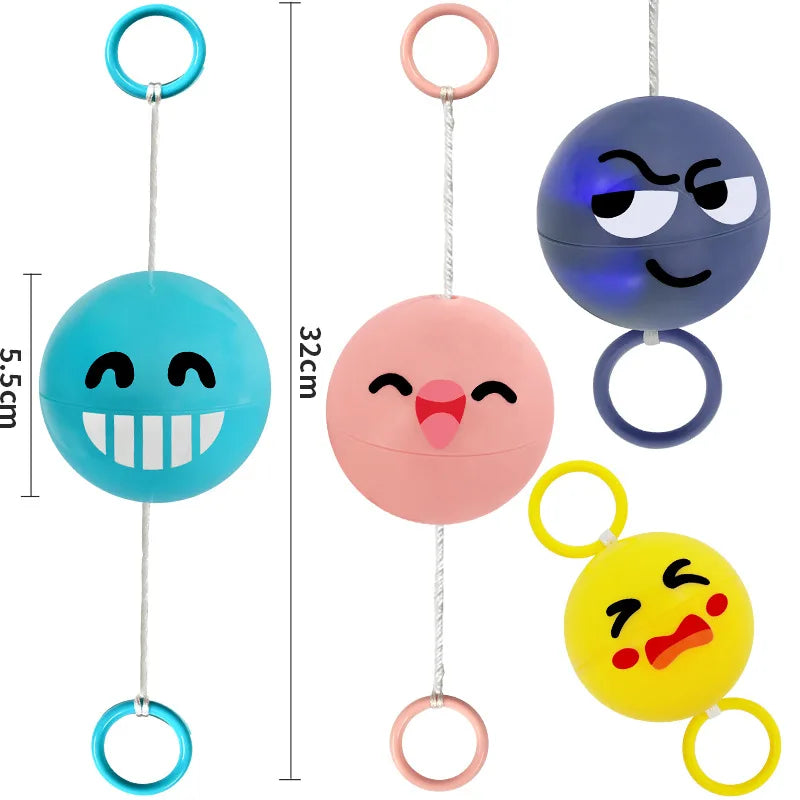 Rotating Flash Flying Ball Toy Rotating Cable Toy LED Light Luminous