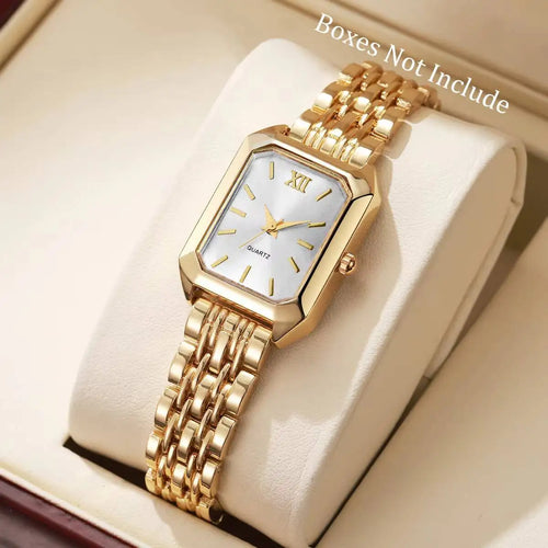 Elegant Rectangle Women Watches Fashion Analog Quartz Wristwatches