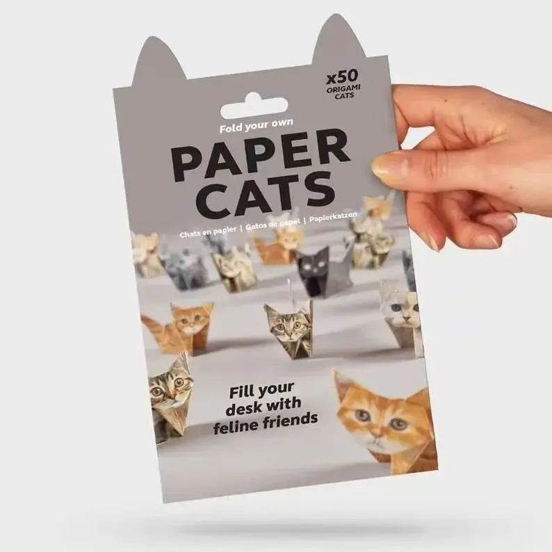 DIY Origami Paper Cats Dogs Dinosaurs Kit 50Pcs Fold Your Own Animal